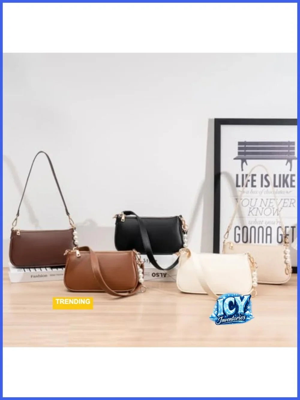 Vegan Leather Hobo Crossbody Bag with 3 Straps, Shoulder Handbag